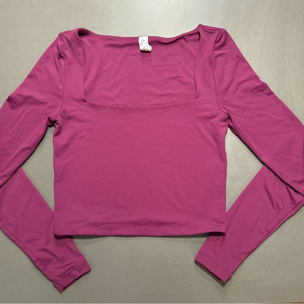 90 Degree By Reflex Magenta Long Sleeve Top